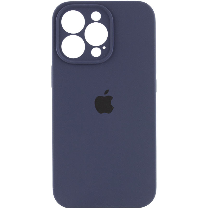 Silicone Case Full Camera Protective (AA) для iPhone 14 Pro Max (Midnight blue)-0